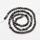 Faceted Round Natural Larvikite Beads Strands(G-E302-083-4mm)-2