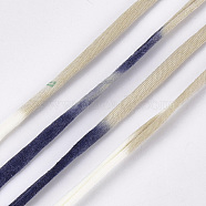 Polyester Cords, Colorful, 20~25mm, about 31.16~32.8 yards(28.5~30m)/roll(OCOR-S122-03G)