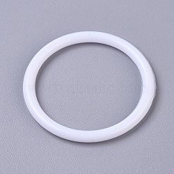 Hoops Macrame Ring, for Crafts and Woven Net/Web with Feather Supplies, White, 49.5x4.5mm, Inner diameter: 40.5mm(X-DIY-WH0157-47A)