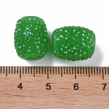 perles de couleur gelée européenne en résine opaque(RESI-B025-02A-11)-3