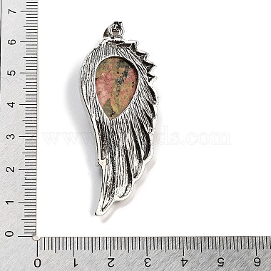 Natural Unakite Big Pendants(G-G112-02AS-12)-3