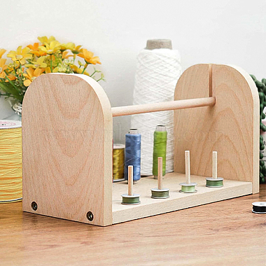 Wooden Sewing Thread Storage Stand Set(TOOL-WH0002-05)-6