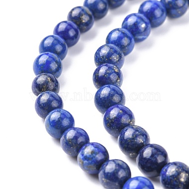 Natural Lapis Lazuli Beads Strands(G-G099-6mm-7)-2