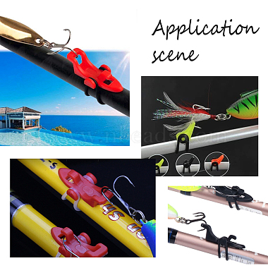 superfindings 50 juegos 10 colores juntas tóricas de plástico y silicona juegos de guarda anzuelos para cañas de pescar(FIND-FH0003-26)-5
