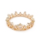 Clear Cubic Zirconia Star Crown Finger Ring(RJEW-G280-01G)-2