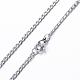 304 Stainless Steel Curb Chain Necklaces(NJEW-P147-05)-4