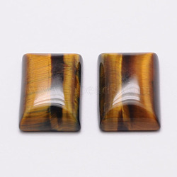 Rectangle Natural Tiger Eye Cabochons, 18x13x5mm(G-K032-04)