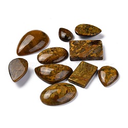 Natural Pietersite Cabochons, Teardrop & Oval & Rectangle, 29~52x18.5~35.5x6~12mm(G-I306-03)