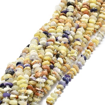Natural Purple Opal Beads Strands, Chip, 6~8x5~6x2~5mm, Hole: 0.8mm, about 91pcs/strand, 15.35''(39cm)
