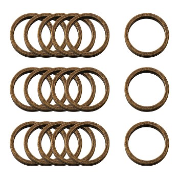 Brass Linking Rings, Nickel Free, Antique Bronze, 10x1mm