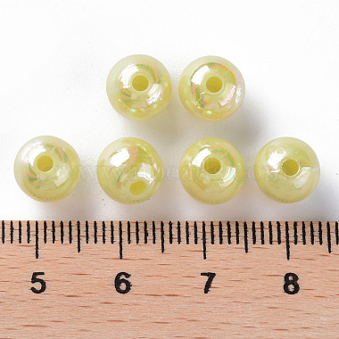 Perles acryliques opaques(MACR-S370-D8mm-A10)-4