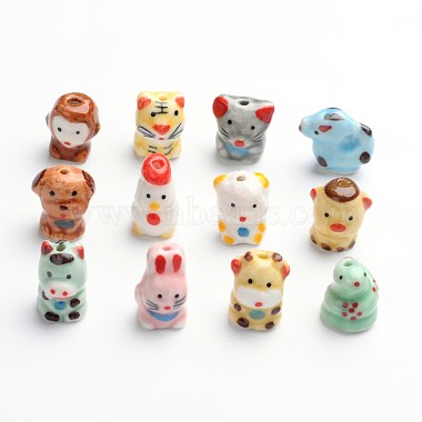 16mm Mixed Color Other Animal Porcelain Beads