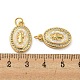 Brass Micro Pave Cubic Zirconia with Synthetic Opal Pendants(KK-D096-03A-02)-3