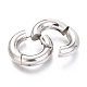 202 Stainless Steel Huggie Hoop Earrings(EJEW-O087-08F-P)-2