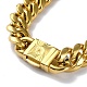 Ion Plating(IP) 304 Stainless Steel Cuban Link Chain Necklaces(NJEW-P288-12G)-2