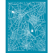 Silk Screen Printing Stencil, for Painting on Wood, DIY Decoration T-Shirt Fabric, Spider Web Pattern, 12.7x10cm(DIY-WH0341-321)