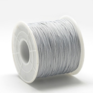 Polyester Cords, Light Grey, 0.5~0.6mm, about 131.23~142.16 yards(120~130m)/roll(OCOR-Q038-484)
