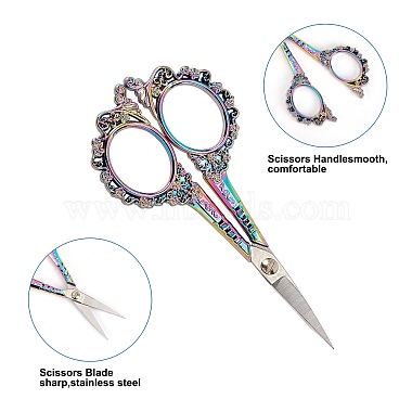 Stainless Steel Manicure Scissors(TOOL-WH0121-80)-4