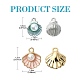 20Pcs 4 Styles Alloy Pendants(ENAM-YW0004-03)-3