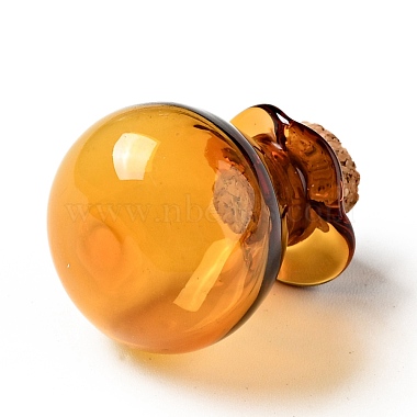 Lucky Bag Shape Glass Cork Bottles Ornament(AJEW-A039-02C)-2