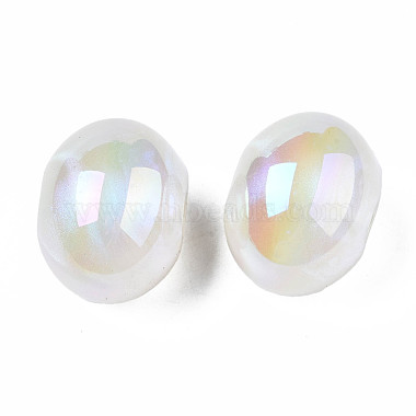 Opaque Acrylic European Beads(PACR-S224-06B)-3
