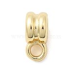 Brass Tube Bails, Long-Lasting Plated, Rack Plating, Lead Free & Cadmium Free, Real 18K Gold Plated, 12x6x8mm, Hole: 2.5mm(KK-H529-36G)