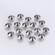 CCB Plastic Beads, Saucer, Platinum, 9x5mm, Hole: 1.5mm(CCB-G006-105P)