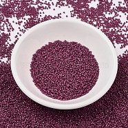 MIYUKI Delica Beads, Cylinder, Japanese Seed Beads, 11/0, (DB2355) Duracoat Opaque Dyed Plum Berry, 1.3x1.6mm, Hole: 0.8mm, about 10000pcs/bag, 50g/bag(SEED-X0054-DB2355)