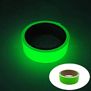 Glow in The Dark Tape, Fluorescent Paper Tape, Luminous Safety Tape, for Stage, Stairs, Walls, Steps, Exits, Green, 1cm, about 5m/roll(LUMI-PW0001-137B-01)