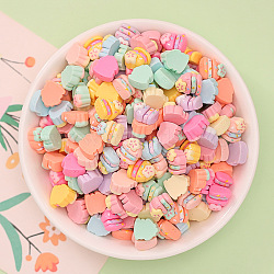 Opaque Resin Imitation Food Cabochons, Cake, Mixed Color, 11.5x10x6mm(X1-RESI-K027-12)