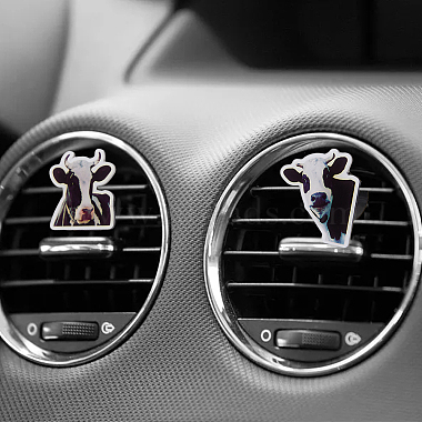 HOBBIESAY 2 Sets 2 Style Cow Acrylic Empty Car Vent Clip Set(FIND-HY0002-63)-6