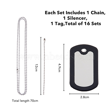 Супернаходки DIY штамповка пустой кулон брелок ожерелье набор для изготовления ожерелья(DIY-FH0005-14)-2