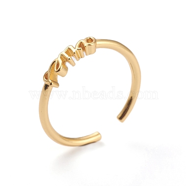 Constellation/Zodiac Sign Brass Cuff Rings(RJEW-O042-06G-A)-2