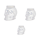 3Pcs 3 Style Halloween Skull Candle Silicone Molds(CAND-FH0001-04)-1