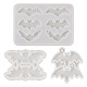 Pandahall 3Pcs 3 Styles DIY Bat Pendants Silhouette Silicone Molds(DIY-TA0005-27)-2