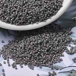 MIYUKI Delica Beads, Cylinder, Japanese Seed Beads, 11/0, (DB2367) Duracoat Opaque Dyed Seal Gray, 1.3x1.6mm, Hole: 0.8mm, about 2000pcs/bottle, 10g/bottle(SEED-JP0008-DB2367)