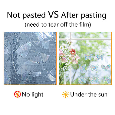 Waterproof PVC Colored Laser Stained Window Film Static Stickers(DIY-WH0314-085)-8