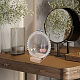 Retro Round Wooden Lace Fabric Earring Display Stands(EDIS-WH0029-82)-6