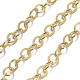 Brass Flat Oval Cable Chains(X-CHC025Y-G)-2