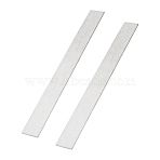 304 Stainless Steel Blank Sheets, Rectangle, Stainless Steel Color, 300x30x3mm(STAS-WH0044-115A)