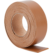 2M PVC Double Face Imitation Leather Ribbons, for Clothes, Bag Making, Chocolate, 25mm, about 2.19 Yards(2m)/Roll(SRIB-WH0011-127B-04)