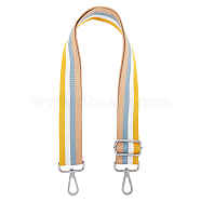 Canvas Bag Straps, with Alloy Swivel Clasps, Bag Replacement Accessories, Gold, 71cm(FIND-WH0065-24B-03)