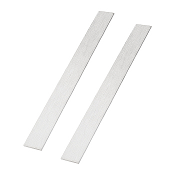 304 Stainless Steel Blank Sheets, Rectangle, Stainless Steel Color, 300x30x3mm