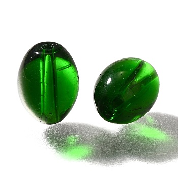 K9 Glass, Imitation Austrian Crystal Beads, Oval, Faceted, Green, 11x8mm, Hole: 1.8mm