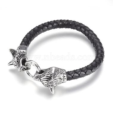 Black Leather Bracelets