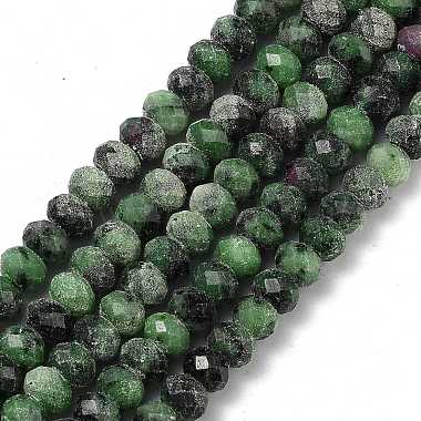 Rondelle Ruby in Zoisite Beads