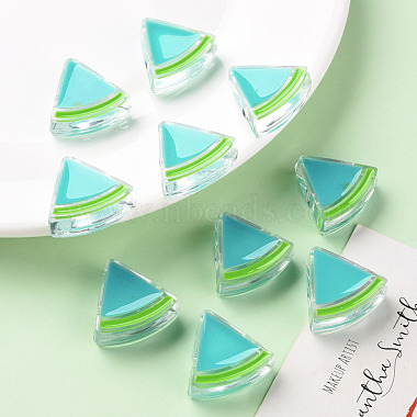 Perles acryliques émail transparent(TACR-S155-001G)-6