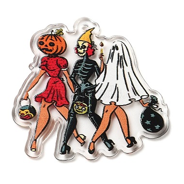 pendentifs acryliques d'halloween(X-MACR-K330-23D)-2