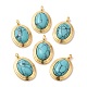 pendentifs turquoise synthétiques(KK-M270-41G-03)-1