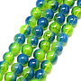 Green Yellow Round Glass Beads(X-DGLA-Q023-8mm-DB63)